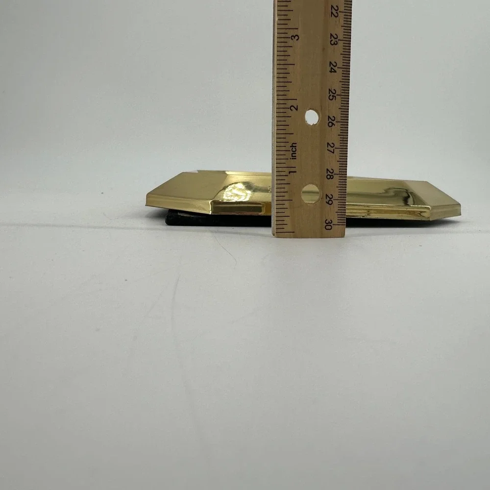 Vintage Gold Tone Octagon Beveled Picture Frame Hollywood Regency Decor 5x7